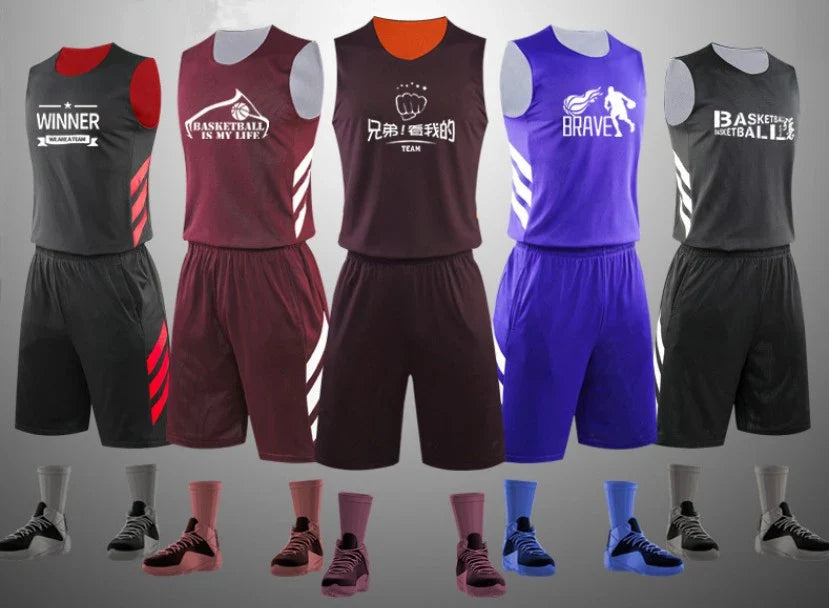 Men's & Women's Reversible Basketball Jersey Panty Set