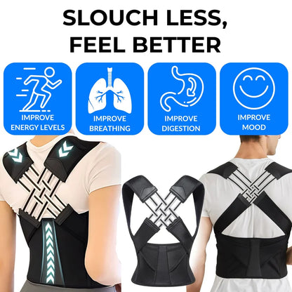 Adjustable Posture Corrector Back Support Belt